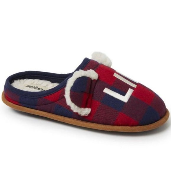 5/$20 NEW Women’s 11-12 DEARFOAMS Plaid LIL BEAR Clog Slippers - Picture 6 of 10